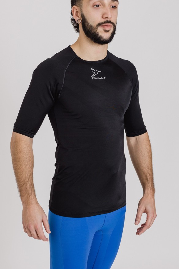 Porque yeso Robusto Camiseta protección muscular de compresión 360º SHOULDER PRO hombro  izquierdo Talla S Color Negro