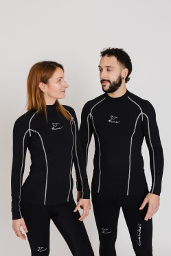 Camiseta térmica de gran ajuste y control de temperatura...